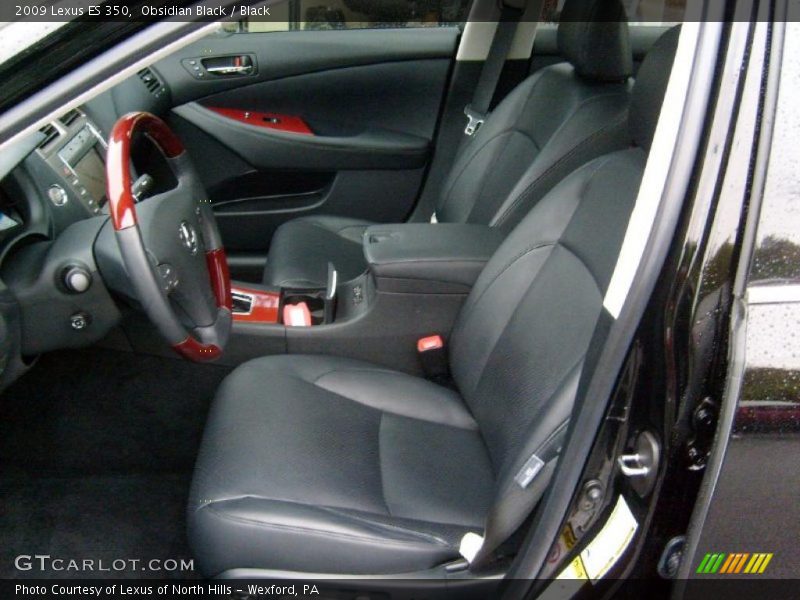 Obsidian Black / Black 2009 Lexus ES 350