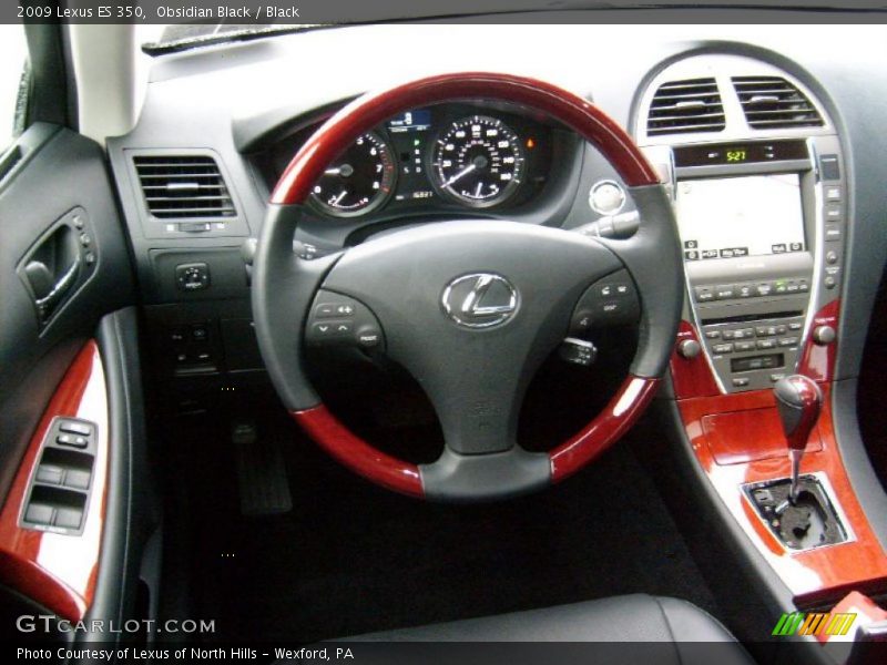 Obsidian Black / Black 2009 Lexus ES 350