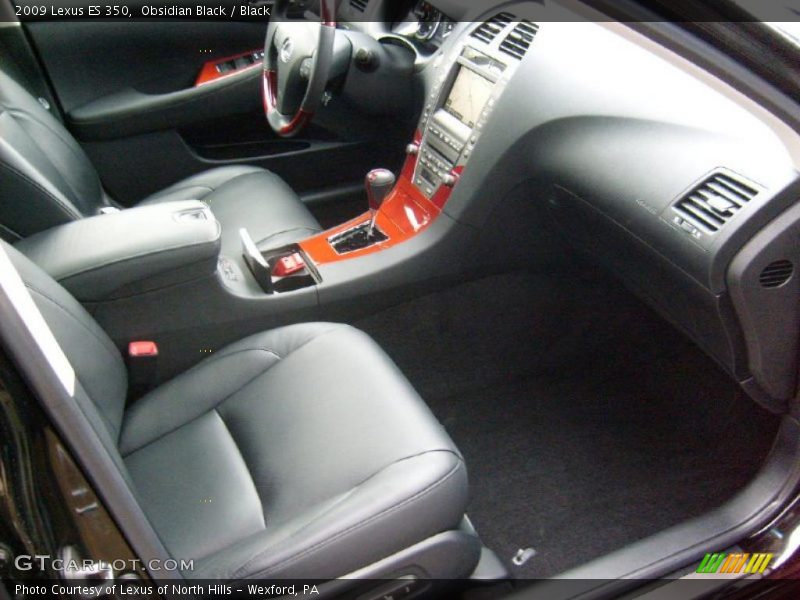 Obsidian Black / Black 2009 Lexus ES 350