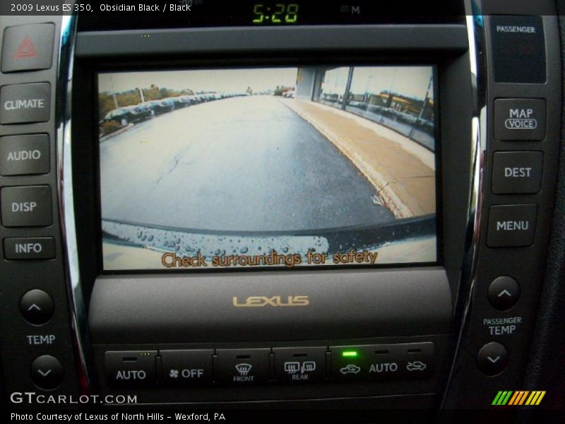 Obsidian Black / Black 2009 Lexus ES 350