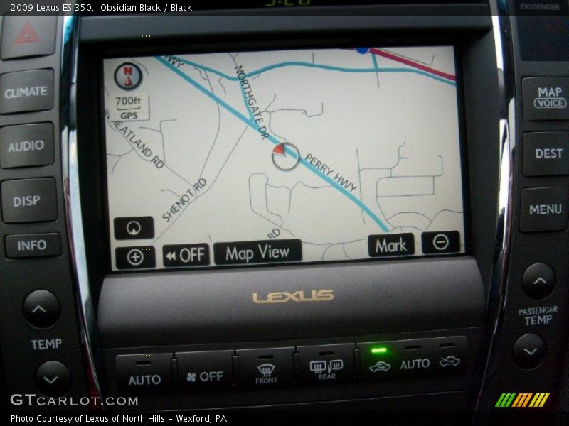 Obsidian Black / Black 2009 Lexus ES 350