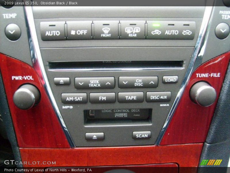 Obsidian Black / Black 2009 Lexus ES 350