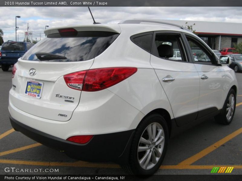 Cotton White / Taupe 2010 Hyundai Tucson Limited AWD