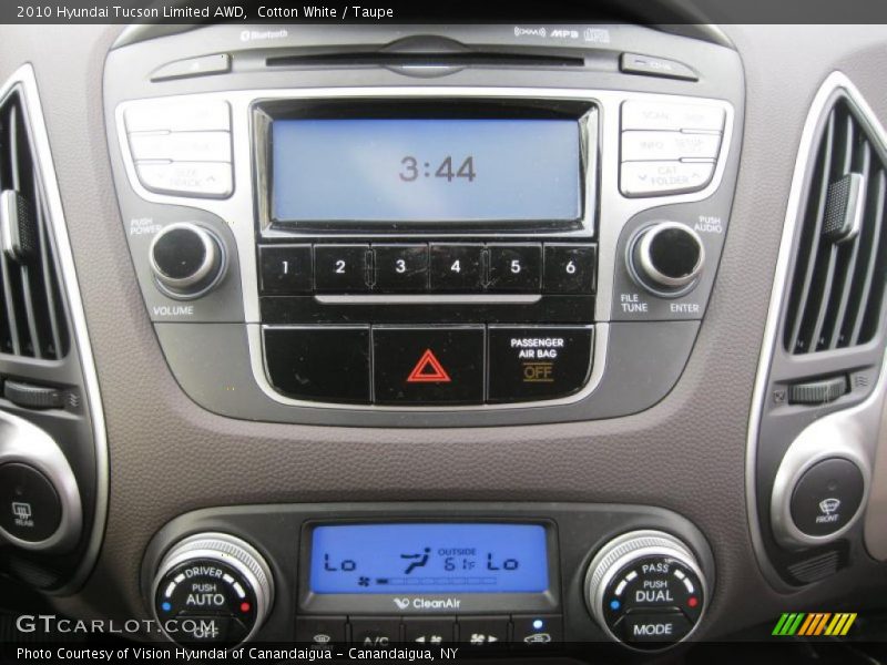 Cotton White / Taupe 2010 Hyundai Tucson Limited AWD