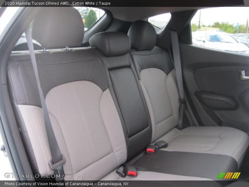 Cotton White / Taupe 2010 Hyundai Tucson Limited AWD