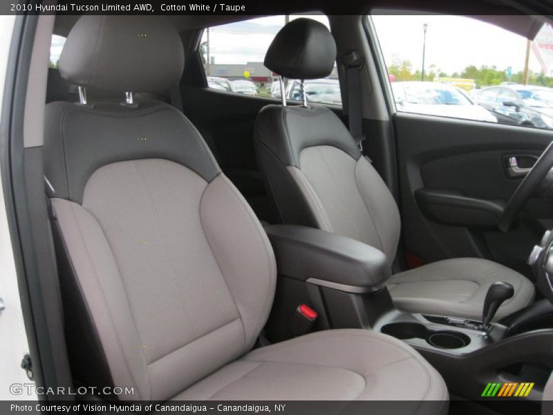 Cotton White / Taupe 2010 Hyundai Tucson Limited AWD