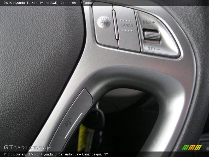 Cotton White / Taupe 2010 Hyundai Tucson Limited AWD