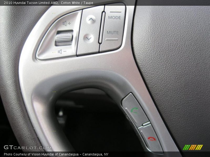 Cotton White / Taupe 2010 Hyundai Tucson Limited AWD
