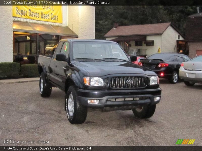 Black Sand Pearl / Charcoal 2003 Toyota Tacoma V6 TRD Xtracab 4x4