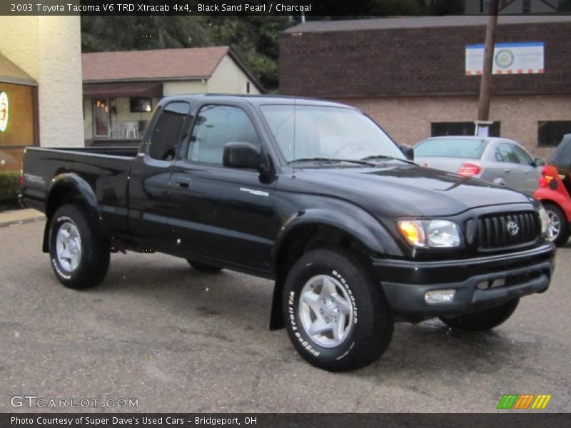 Black Sand Pearl / Charcoal 2003 Toyota Tacoma V6 TRD Xtracab 4x4