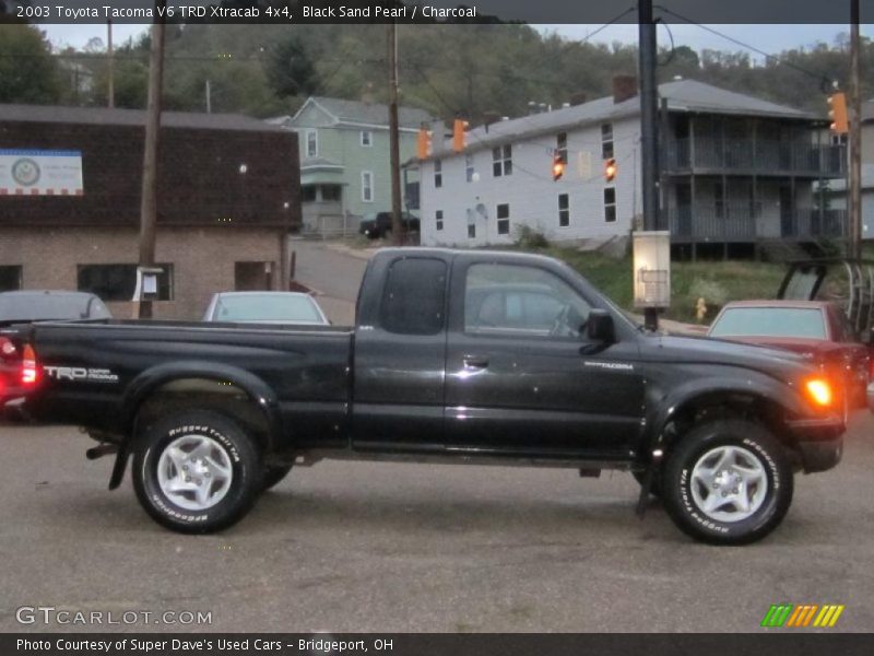 Black Sand Pearl / Charcoal 2003 Toyota Tacoma V6 TRD Xtracab 4x4