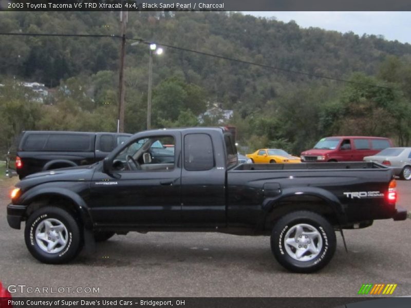 Black Sand Pearl / Charcoal 2003 Toyota Tacoma V6 TRD Xtracab 4x4