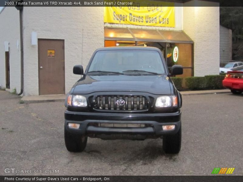 Black Sand Pearl / Charcoal 2003 Toyota Tacoma V6 TRD Xtracab 4x4