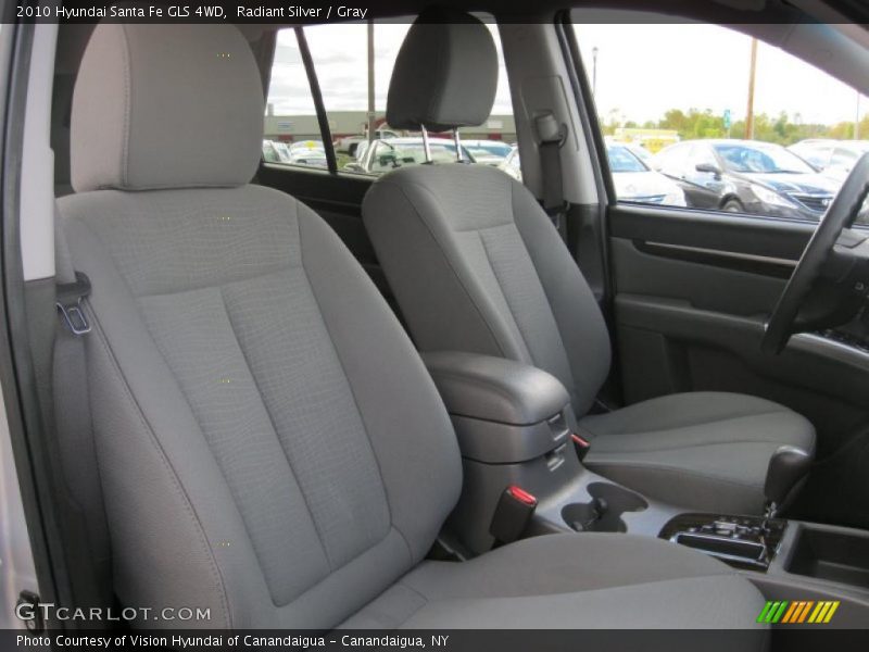 Radiant Silver / Gray 2010 Hyundai Santa Fe GLS 4WD
