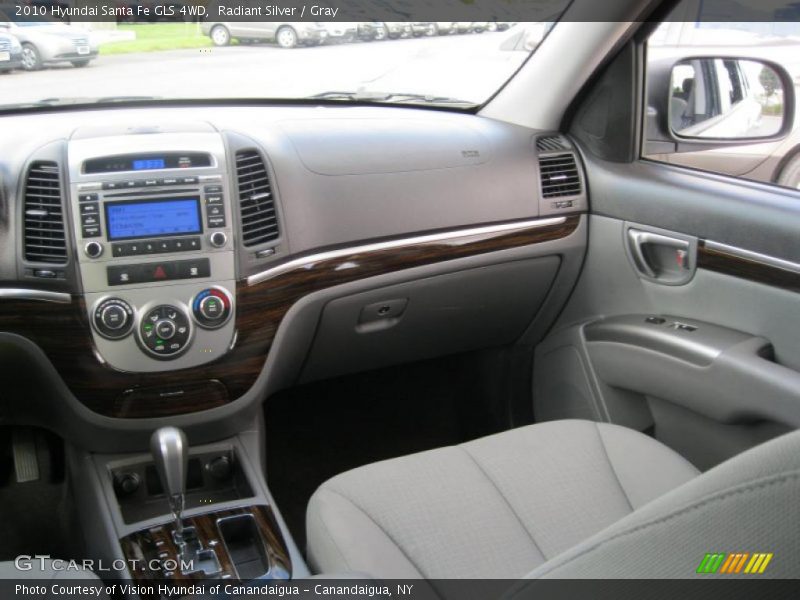 Radiant Silver / Gray 2010 Hyundai Santa Fe GLS 4WD