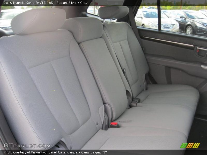 Radiant Silver / Gray 2010 Hyundai Santa Fe GLS 4WD