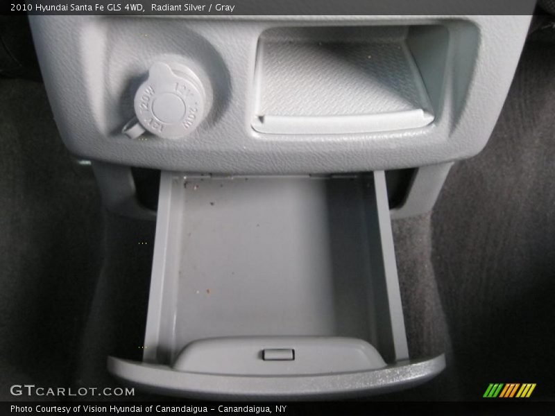Radiant Silver / Gray 2010 Hyundai Santa Fe GLS 4WD