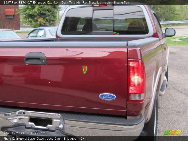 Dark Toreador Red Metallic / Medium Prairie Tan 1997 Ford F150 XLT Extended Cab 4x4