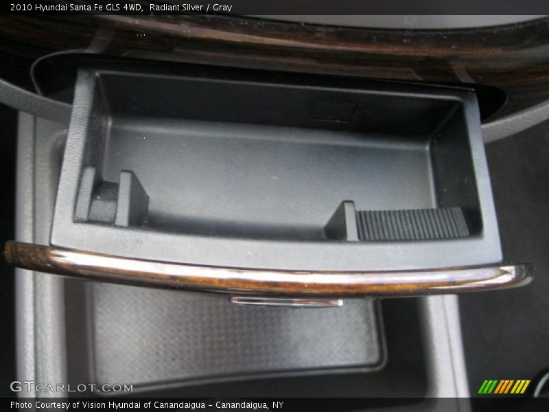 Radiant Silver / Gray 2010 Hyundai Santa Fe GLS 4WD