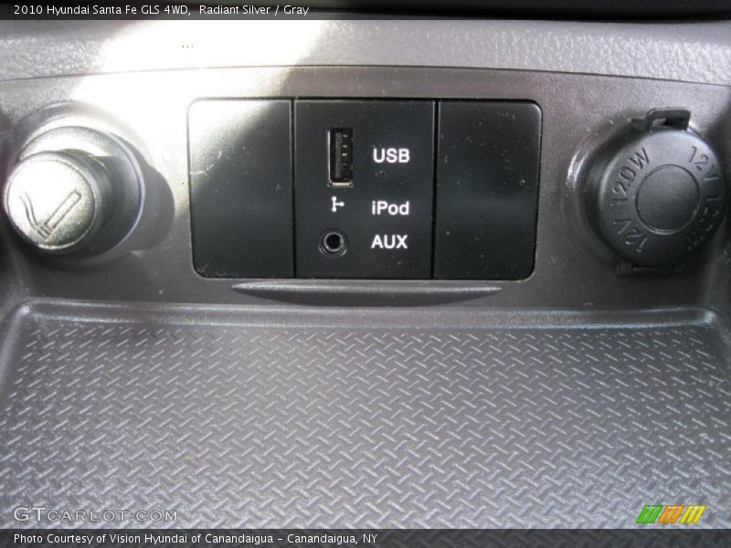 Radiant Silver / Gray 2010 Hyundai Santa Fe GLS 4WD