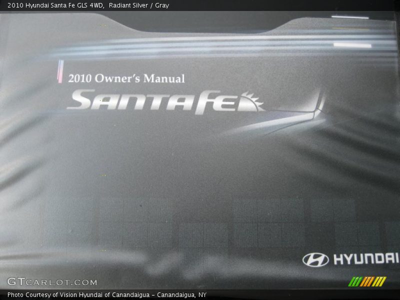 Radiant Silver / Gray 2010 Hyundai Santa Fe GLS 4WD