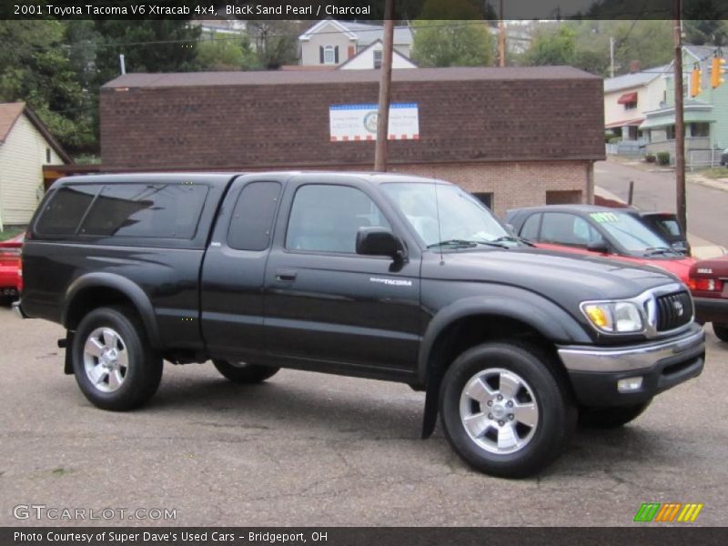 Black Sand Pearl / Charcoal 2001 Toyota Tacoma V6 Xtracab 4x4