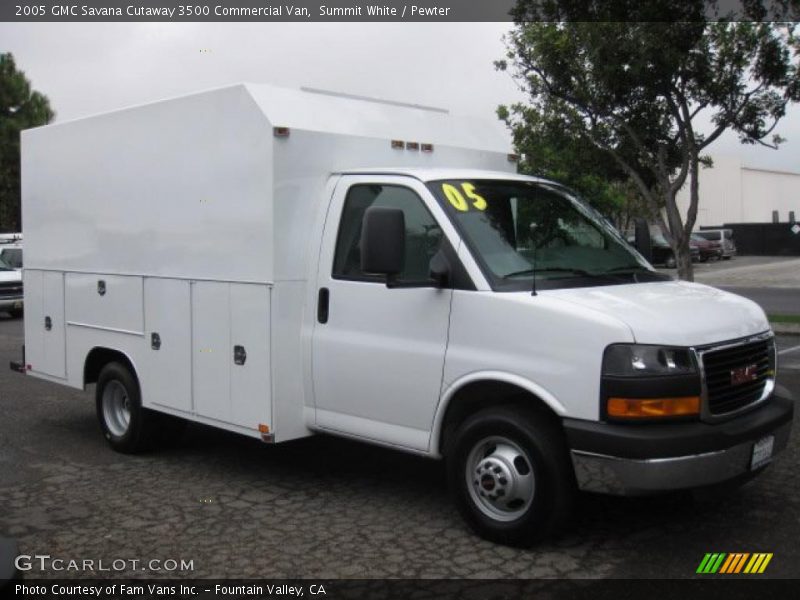 Summit White / Pewter 2005 GMC Savana Cutaway 3500 Commercial Van