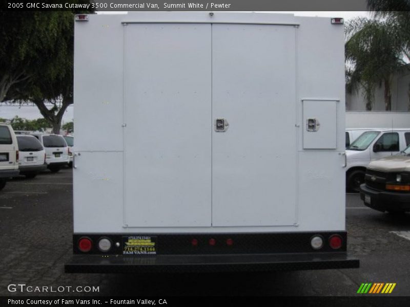 Summit White / Pewter 2005 GMC Savana Cutaway 3500 Commercial Van