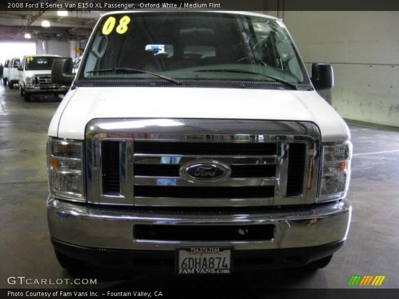 Oxford White / Medium Flint 2008 Ford E Series Van E150 XL Passenger