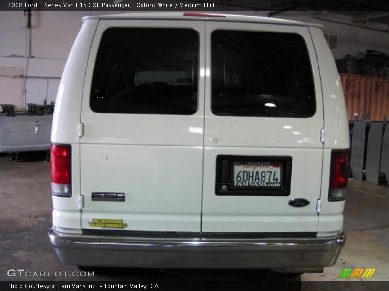 Oxford White / Medium Flint 2008 Ford E Series Van E150 XL Passenger