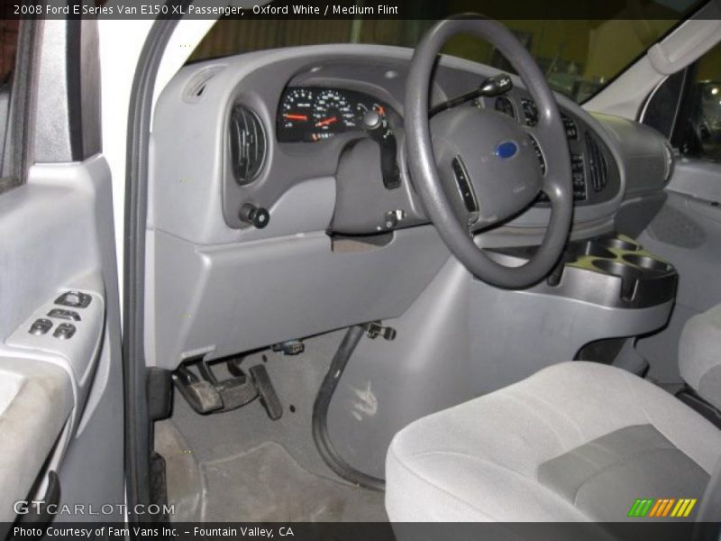 Oxford White / Medium Flint 2008 Ford E Series Van E150 XL Passenger