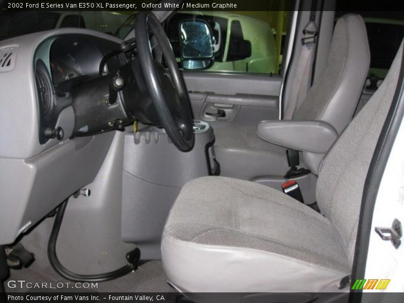 Oxford White / Medium Graphite 2002 Ford E Series Van E350 XL Passenger