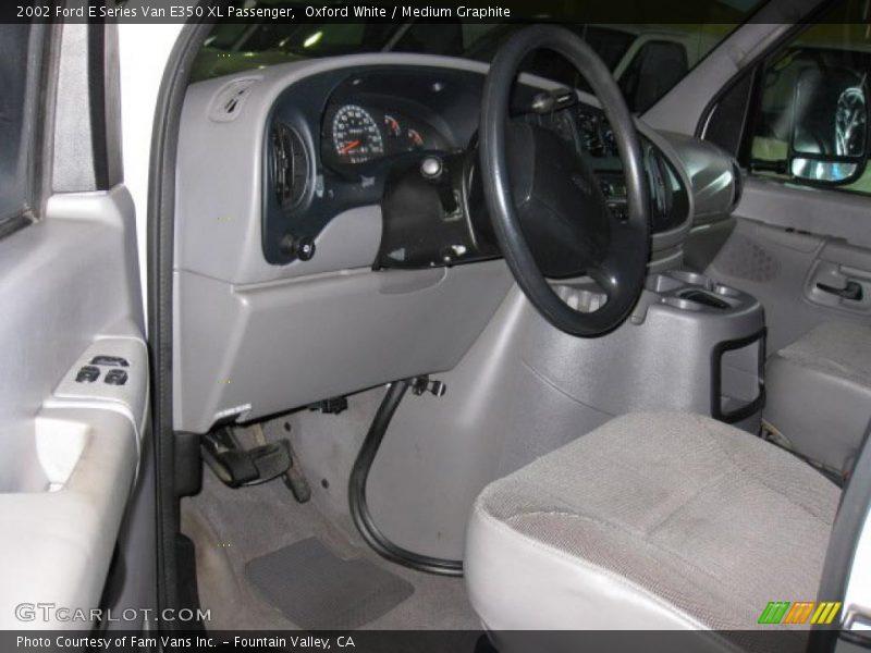 Oxford White / Medium Graphite 2002 Ford E Series Van E350 XL Passenger