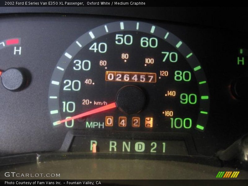 Oxford White / Medium Graphite 2002 Ford E Series Van E350 XL Passenger