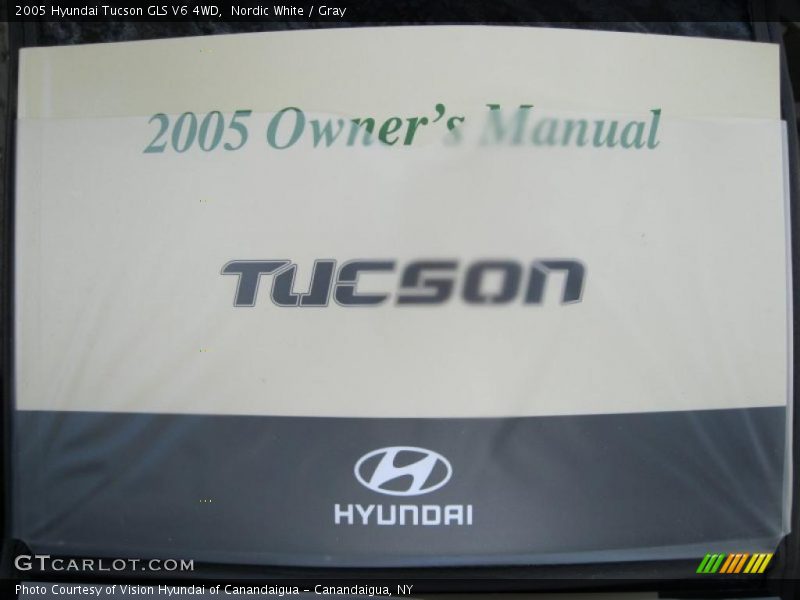 Nordic White / Gray 2005 Hyundai Tucson GLS V6 4WD