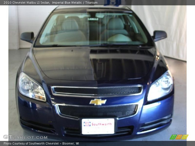 Imperial Blue Metallic / Titanium 2010 Chevrolet Malibu LS Sedan