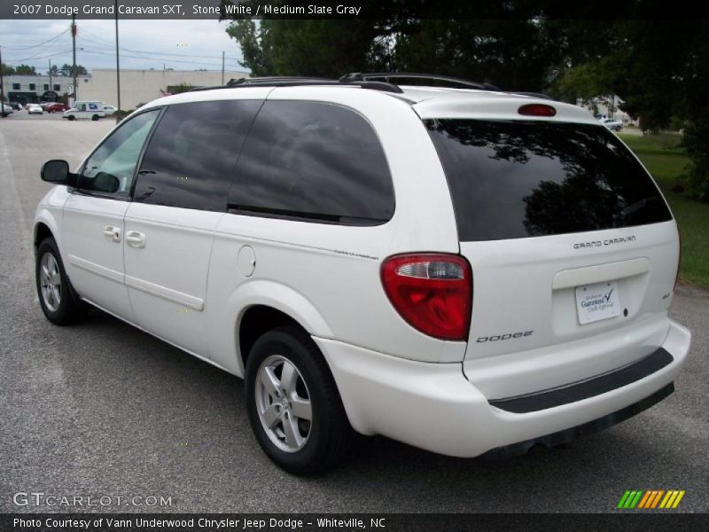 Stone White / Medium Slate Gray 2007 Dodge Grand Caravan SXT