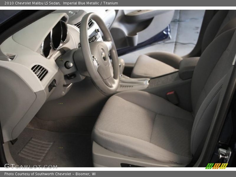 Imperial Blue Metallic / Titanium 2010 Chevrolet Malibu LS Sedan