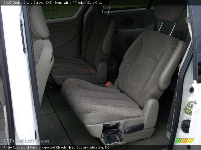 Stone White / Medium Slate Gray 2007 Dodge Grand Caravan SXT