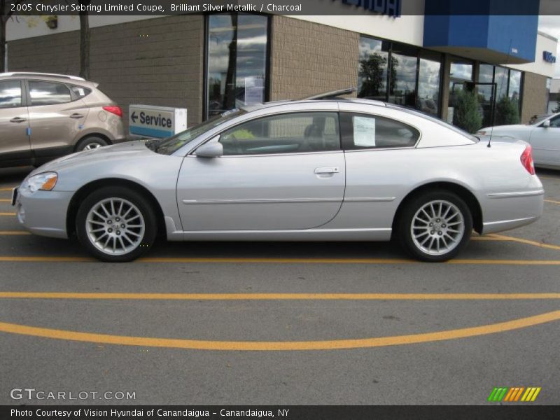 Brilliant Silver Metallic / Charcoal 2005 Chrysler Sebring Limited Coupe