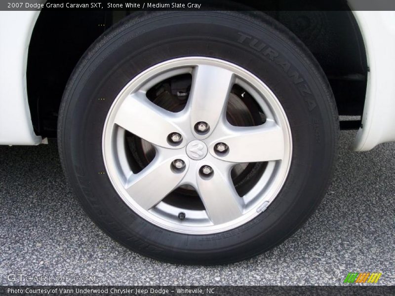 Stone White / Medium Slate Gray 2007 Dodge Grand Caravan SXT