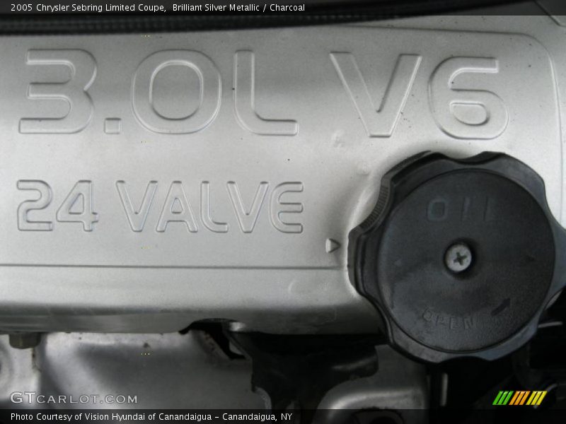 Brilliant Silver Metallic / Charcoal 2005 Chrysler Sebring Limited Coupe