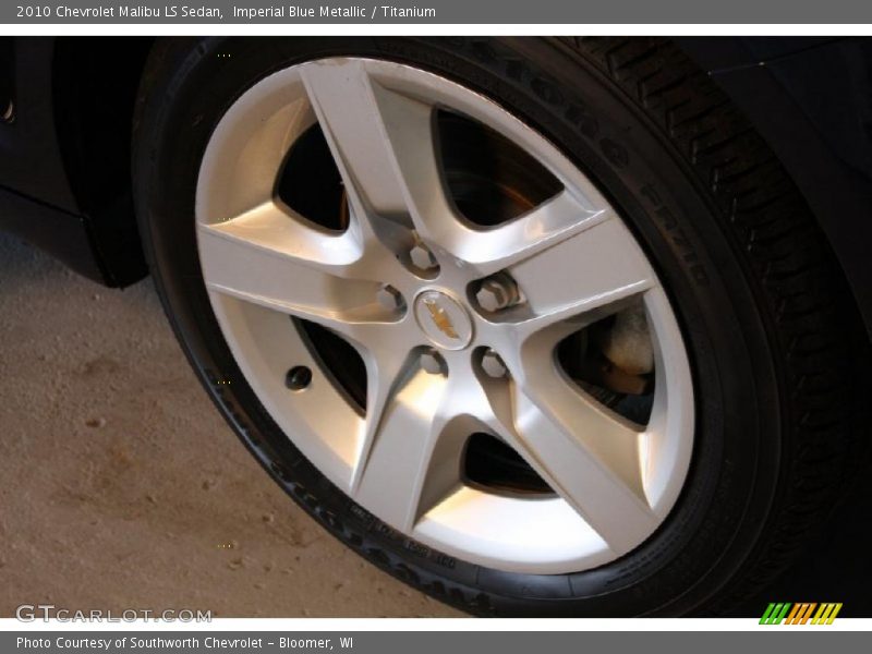 Imperial Blue Metallic / Titanium 2010 Chevrolet Malibu LS Sedan