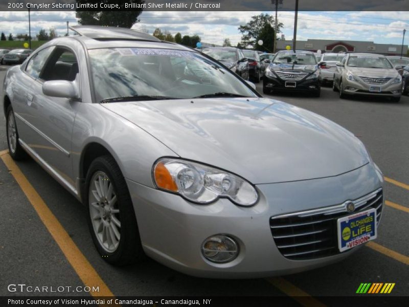Brilliant Silver Metallic / Charcoal 2005 Chrysler Sebring Limited Coupe