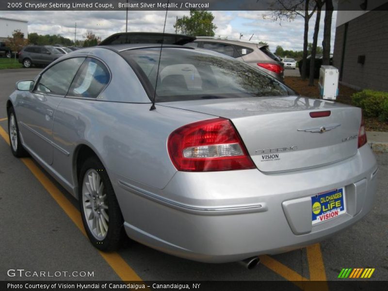 Brilliant Silver Metallic / Charcoal 2005 Chrysler Sebring Limited Coupe