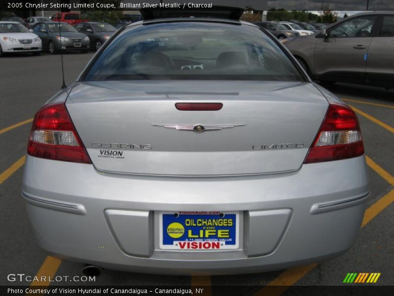 Brilliant Silver Metallic / Charcoal 2005 Chrysler Sebring Limited Coupe