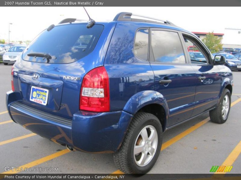 Nautical Blue Metallic / Gray 2007 Hyundai Tucson GLS