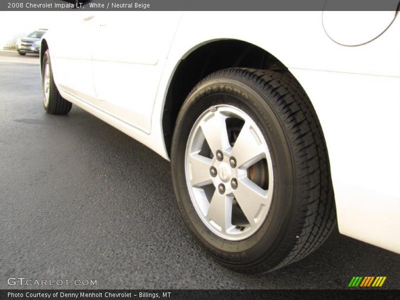 White / Neutral Beige 2008 Chevrolet Impala LT