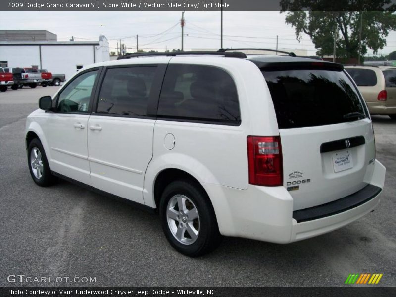 Stone White / Medium Slate Gray/Light Shale 2009 Dodge Grand Caravan SE