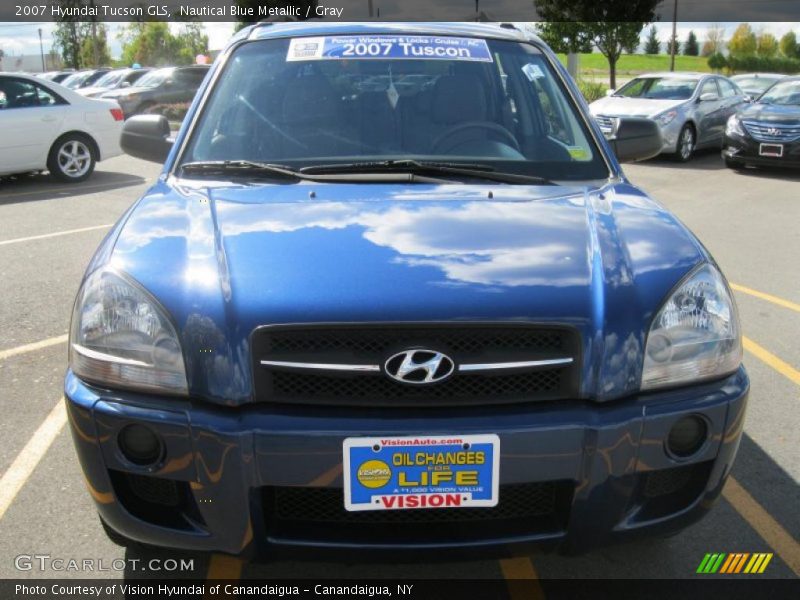 Nautical Blue Metallic / Gray 2007 Hyundai Tucson GLS